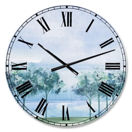 Designart Across The Lake VI Wall Clock